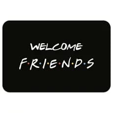 Tapete de Porta Welcome Friends Antiderrapante