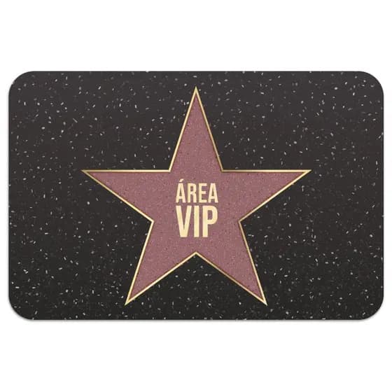 Tapete de Porta Àrea Vip Emborrachado Antiderrapante