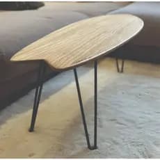 Mesa de centro Prancha de Surf 80x40 Decoração Sala Madeira Maciça Hawai Praia Área de Lazer