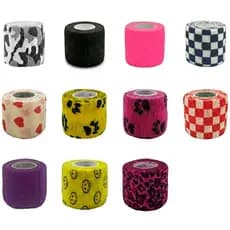 Kit com 10 Unidades de Bandagens Antiderrapante adesiva elástica 5CM x 4,5M