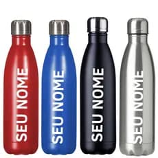 Garrafa Inox 800ml Personalizada Nome Simbolo