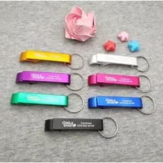 Kit 20 Uni Chaveiro Abridor Personalizado Com Nome ou Logo