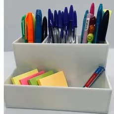 Organizador de Pincel e Caneta Branco