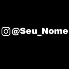 adesivo @seu nome personalizado, intagram, carros, motos, bicicletas, capacetes,decoração
