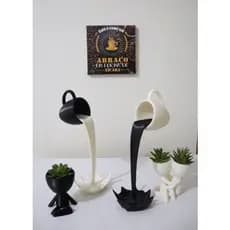 xícara flutuante cantinho do café decoração de cozinha moda