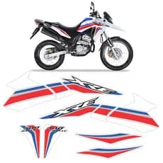 Adesivos Honda Protetor Xre 300 Rally Adventure 2018 Branco
