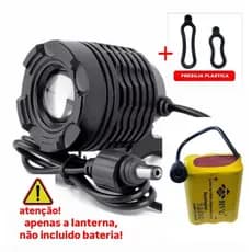 Farol Para Bike Bicicleta Com Foco Ajustável Alta Potência Recarregável T6