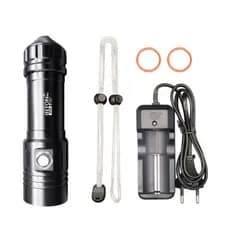 Lanterna Para Mergulho H2 100% XML L2 Original Inton® IP68 Pesca Sub