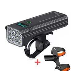 Farol De Bike Usb 12 Leds Super Potente Power Bank T6 Elite 4800 Lumens