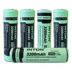 Kit 4 Bateria Recarregável Inton 18650a 3200mah 4.2v C/ Chip