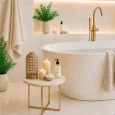 Vaso Decorativo de Fibra Natural Com Vidro Para: Sala, Quarto, Banheiro, Varanda, Cozinha,  MÉDIO 25cm, Rústico, Boho