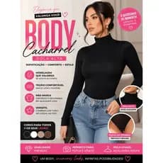 Body Feminino Gola Alta e manga longa fechado ( CIBELLY)