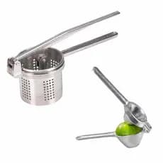 Amassador de Batatas Profissional + Espremedor de Limão