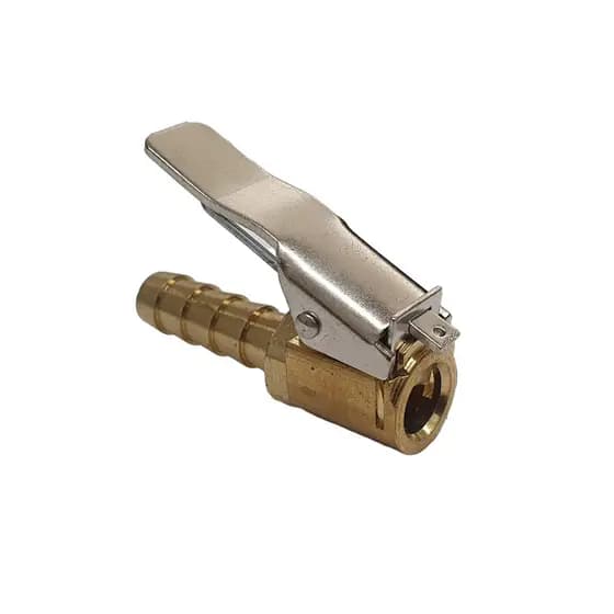 Bico Inflador De Encher Pneus Com Presilha Trava 1/4"