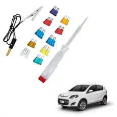 Kit 10 Fusiveis Lamina Padrao Veicular Carro + 2 Chave Teste