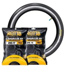 Par Câmara De Ar Biz 125 Pop 80/100-14 E 60/100-17 Aro 17 14