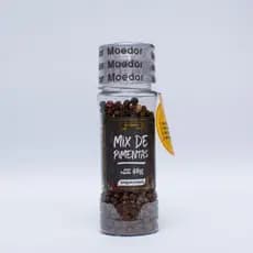 Mix de Pimentas 40g Com Moedor Pimenta Tempero Cozinha Pote Tampa Moedor