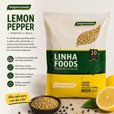 Lemon Peper/Pepper 1kg Tempero Carne Cortes Pacote Grande