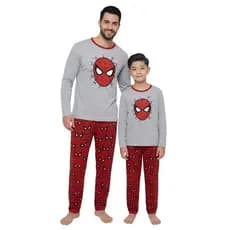 Pijama Tal Pai Filho Longo Adulto Infantil Masculino Estampa