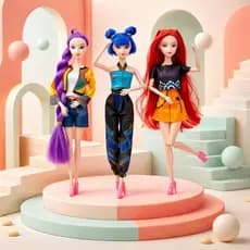 Bonecas Guerreiras K-Pop Huntrix Rumi Zoey Mira 30cm Articuladas bonecas música