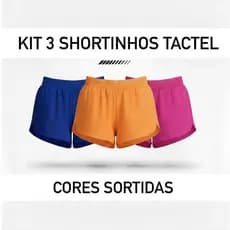 Kit Combo 3 4 e 5 Bermudas Feminina Tactel Ideal Academia Tendencia 2026