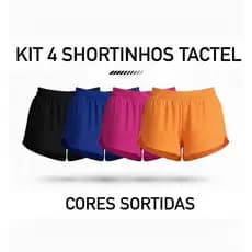 Kit Com 4 Shorts Tactel  Moda e Cores 2026