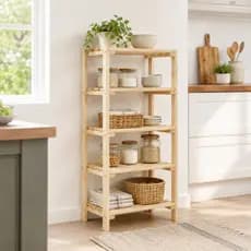 Estante Para Cozinha Ou Plantas Decorativa Organizadora 5 Prateleiras