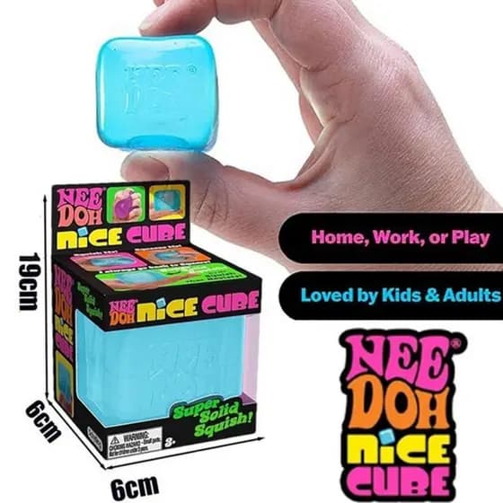 Needoh Nice Cubic pinch toy – Brinquedo Sensorial Macio , Bola De Alívio Do Estresse , Presente De Festa Perfeito