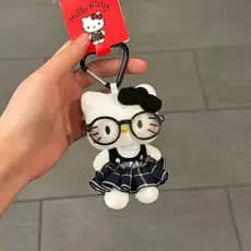 Bonito Gatinho De Pelúcia Olá Kitty Chaveiro Pingente Boneca Criativa Mochila Decoração Para Menina Presente De Natal