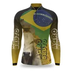 Camiseta Masculina Camisa Manga Longa Agro Uv50 Agroquimica Fazenda