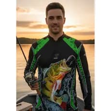 Camisa Pesca Pescaria Proteção Uv50 Manga Longa Camiseta