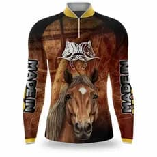 Camisa Infantil Adulto Cavalo Cavalgada Camiseta Agro Proteção Uv50+