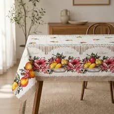 Toalha de Mesa Estampada Oxford 4, 6, 8 Lugares Envio Imediato