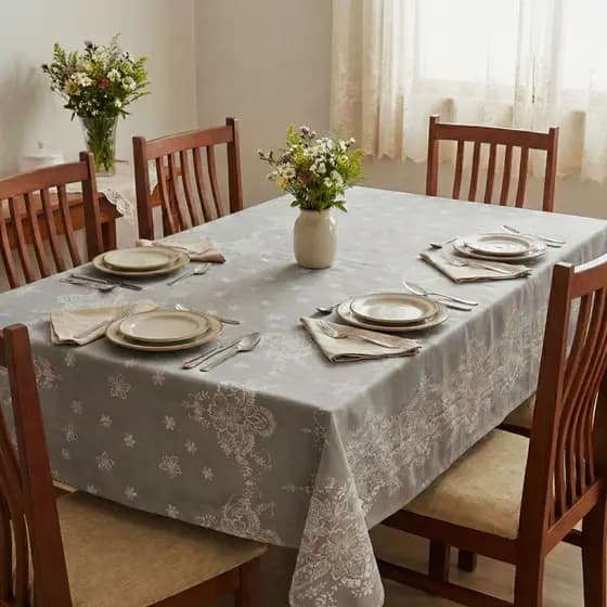 Toalha de Mesa em Linho 4, 6 8 Lugares