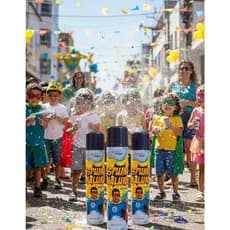 Kit 3 Espuminha De Carnaval Spray Neve Espuma Artificial 400ml Bloquinho