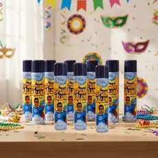 Kit 10 Lança Espuma Carnaval Neve Espuminha Festas Fantasias Carnaval Bloquinho