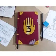 Caderno SKETCHBOOK Gravity Falls para desenho e anotações