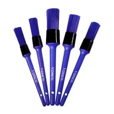 Kit 5 Pincéis Detalhamento Externo Limpeza Vonixx
