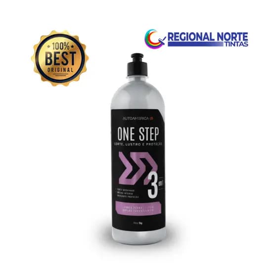 ONE STEP 3 em 1 Composto Polidor AutoAmerica 1,5L