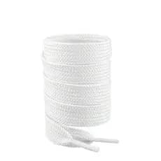 1 Par De Cadarço Chato Grosso BBoy Fat Lace 1,20 Cm Largura 17 mm Cores Preto ou Branco