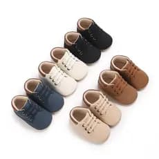 Sapatos Para Bebês Recém-Nascidos Tênis Casual Meninos Bonitos Desenho De Patchwork Resistente A Escorregas Por 0-18 Meses