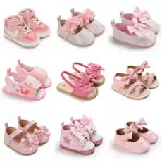 Sapatos De Bebê Recém-Nascido Meninas Arco-Nó Bonito Antiderrapante Infantil Criança Sola Macia Princesa Para Batizado 0