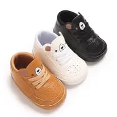 Sapatos Masculinos , Calçados Esportivos Unissex Para Meninas , De 0 A 12 Meses , Lindo Padrão De Ursinho De Bebê Pré-Wa