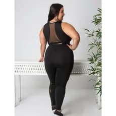 Conjunto Plus Size Detalhe em Vivo (Calça + Top) 11062/11066