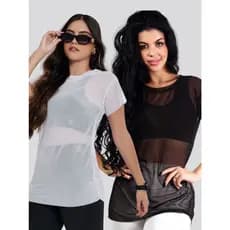 KIT 2 Blusas De Tule 10736