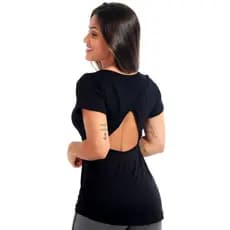 Blusa Fitness Detalhe Vazado Academia 10739