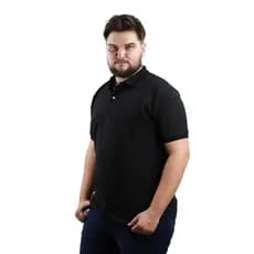 Camisa Polo Masculina Básica Piquet Plus Size Anti-Pilling