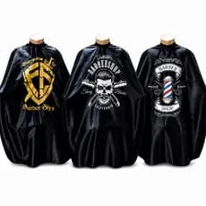 Kit 3 Capas de Corte Adulto Cetim Para Barbeiro Cabeleireiro Profissionais