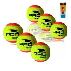 Kit 6 Bolas Beach Tennis Pro Areia Praia Quadra Treino Esporte