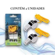 Apito de Árbitro Profissional Metal com Cordão